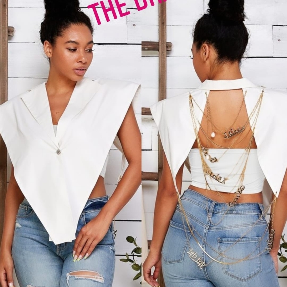 The Drape Chain V Top